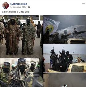 Screenshot sul profilo Facebook di Hijazi 7
