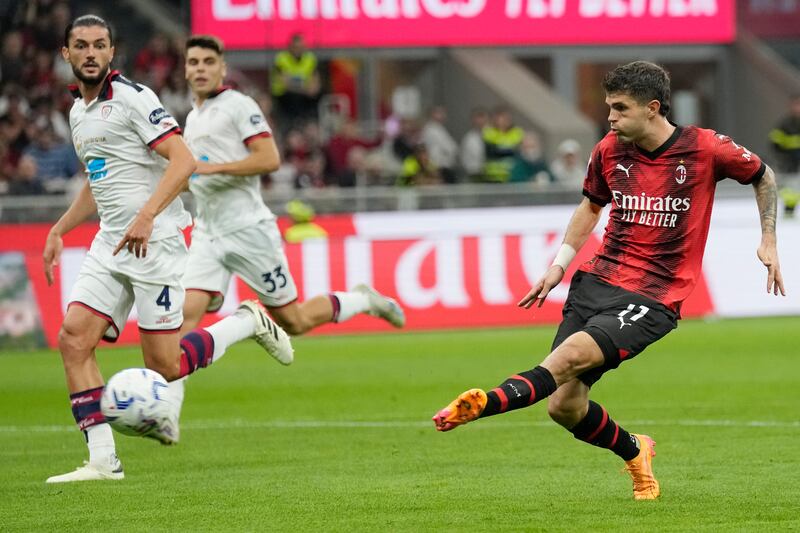 Pulisic gol Milan Cagliari