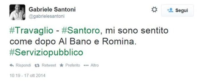 L'ironia di Twitter sulla lite Santoro - Travaglio 9