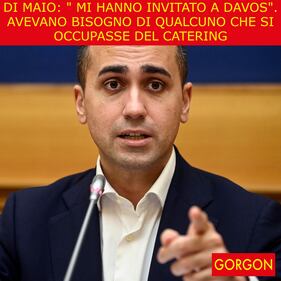 La satira del giorno. Di Maio invitato a Davos 1
