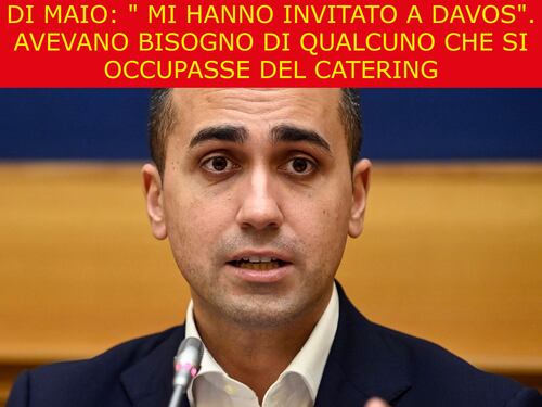 La satira del giorno. Di Maio invitato a Davos