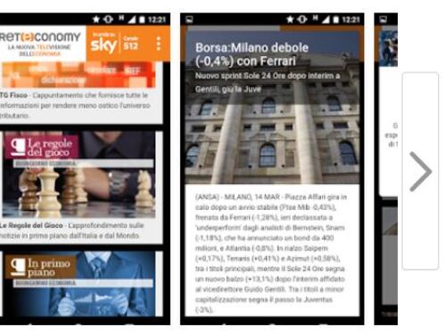 Reteconomy: news, live streaming e programmi in una App