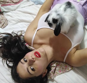 Valentina Nappi nuda allo specchio 13