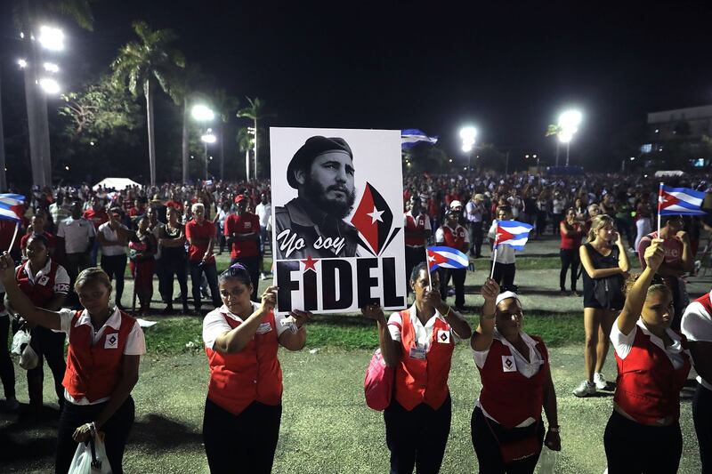 L'ultimo saluto a Fidel Castro a Santiago 12
