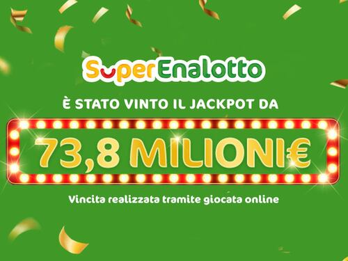 SuperEnalotto, riscosso il Jackpot da 73,8 milioni: ecco il racconto di Carlo