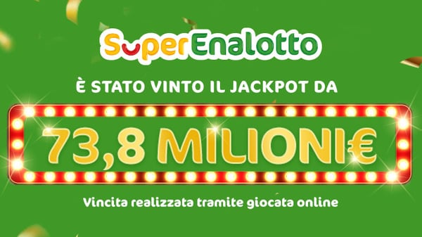SuperEnalotto, riscosso il Jackpot da 73,8 milioni: ecco il racconto di Carlo