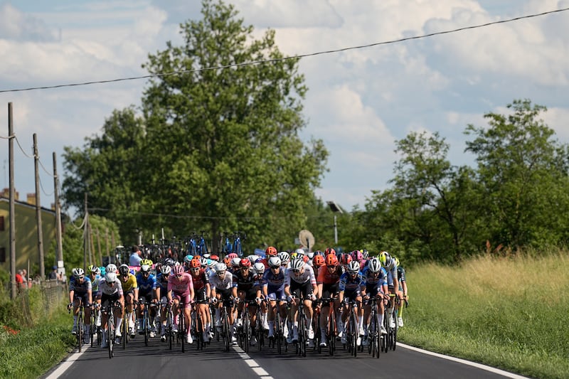 Giro 2024 tappa 13 gruppo ventaglio