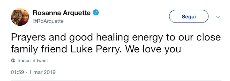 Luke Perry, il sostegno social dei vip: foto 14
