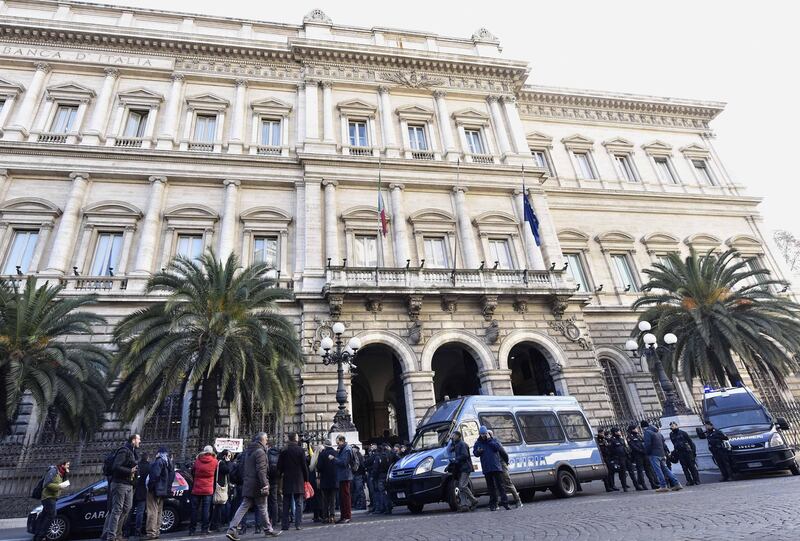 Protesta davanti a Bankitalia 4