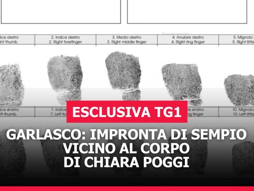 Delitto di Garlasco, l'esclusiva del Tg1: l'impronta di Sempio vicino al corpo di Chiara Poggi