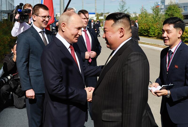 L'incontro tra Putin e Kim Jong Un al cosmodromo di Vostochny in Russia 10
