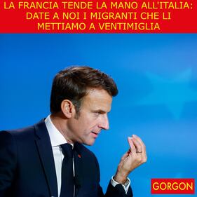La satira del giorno. Una mano dalla Francia 1