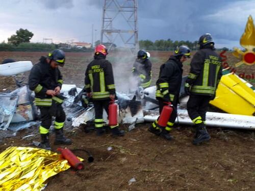 Ultraleggero precipitato a Santa Severa: un morto