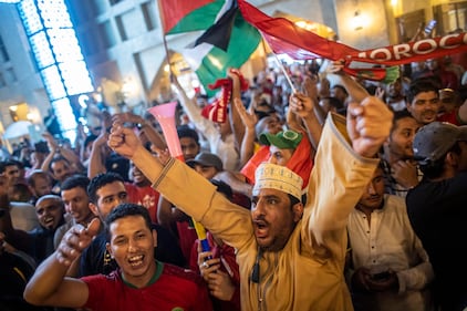 Esplode la gioia dei tifosi del Marocco 4