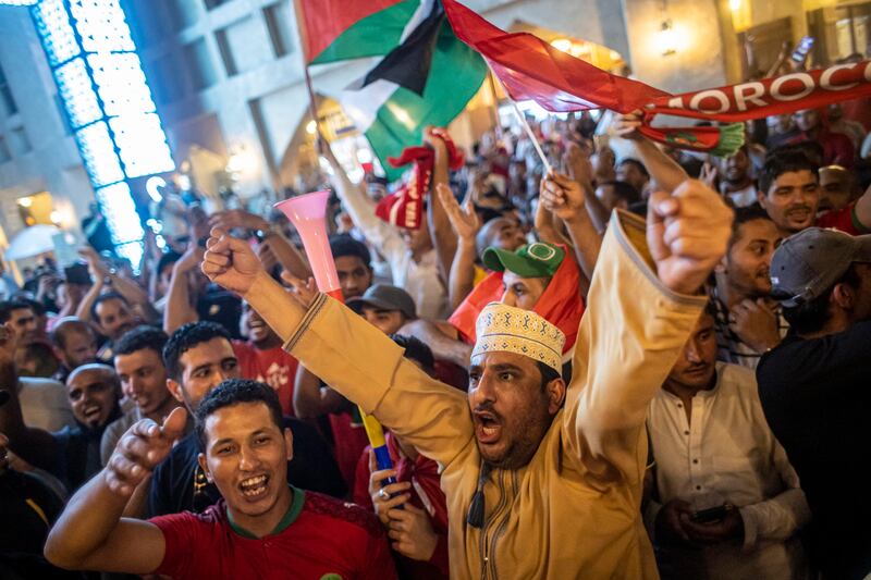 Esplode la gioia dei tifosi del Marocco 4