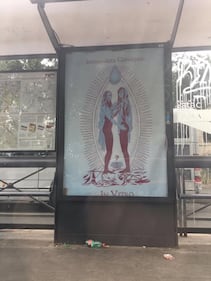 Manifesti blasfemi su Gesù e Maria a Roma 1