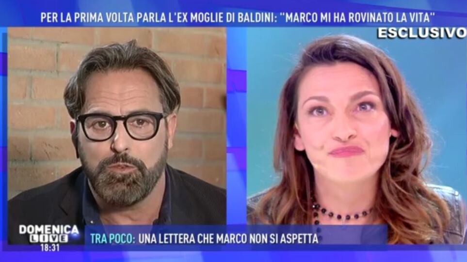 La ex moglie di Baldini: "Marco mi ha rovinato la vita con i suoi debiti"