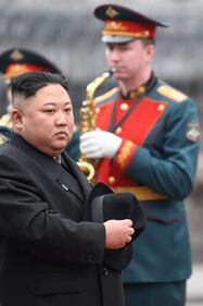 Russia, Kim Jong Un arriva in stazione a Vladivostok 7