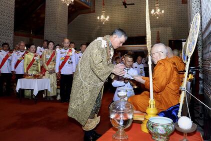 La Thailandian celebra l'incoronazione del re 1