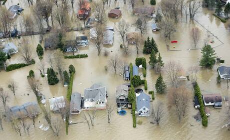 L'esercito canadese dispiegato contro l'alluvione in Quebec 20