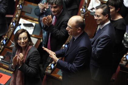 Letta rientra a Montecitorio da semplice deputato 8