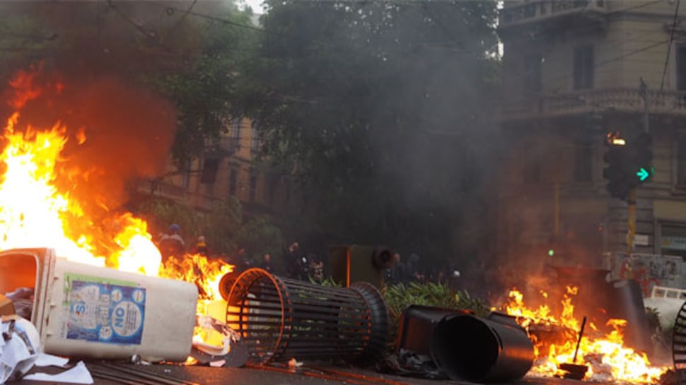 NoExpo, Milano in mano ai black bloc