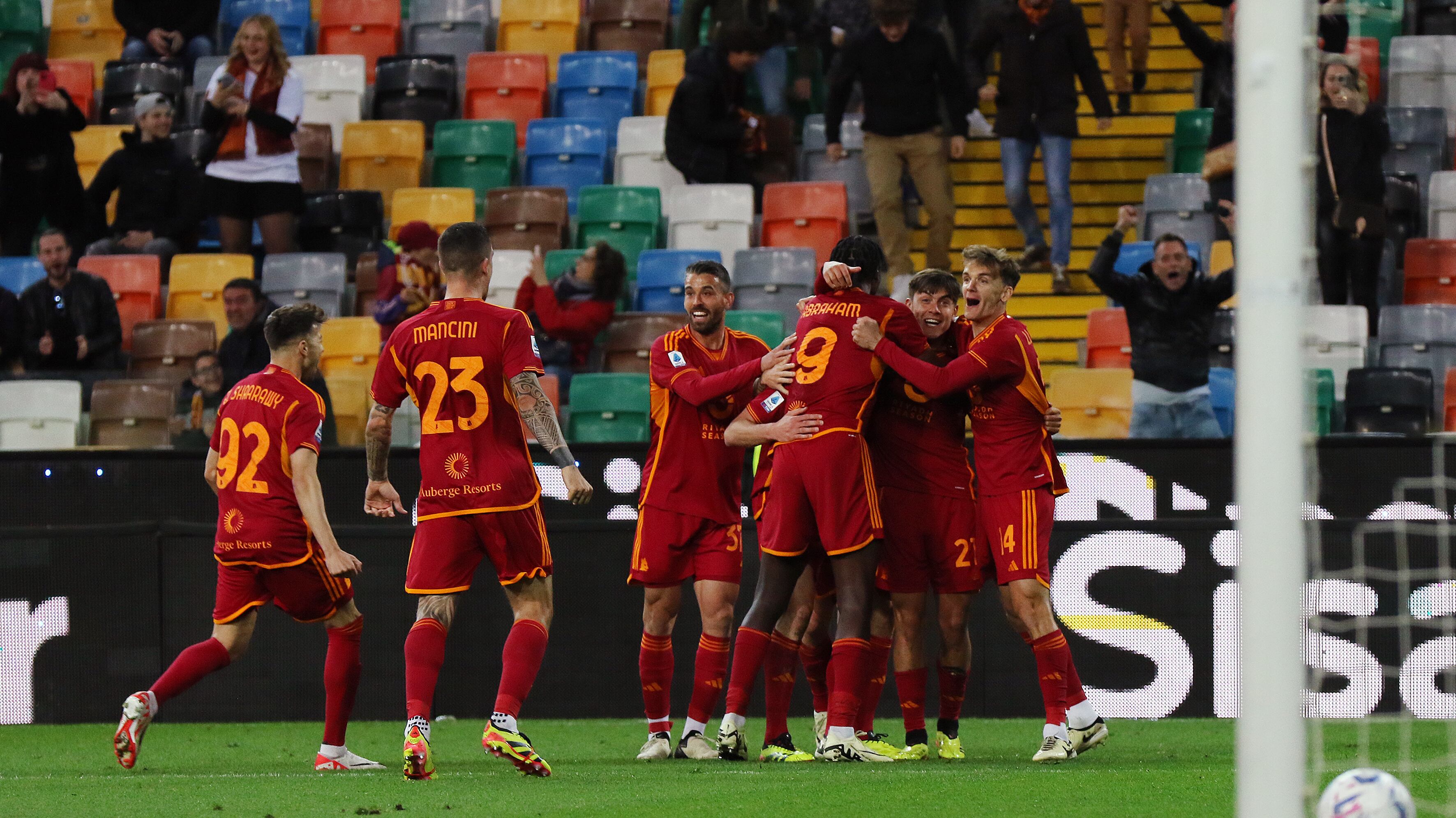 Colpo Champions della Roma a Udine: decide Cristante all'ultimo respiro
