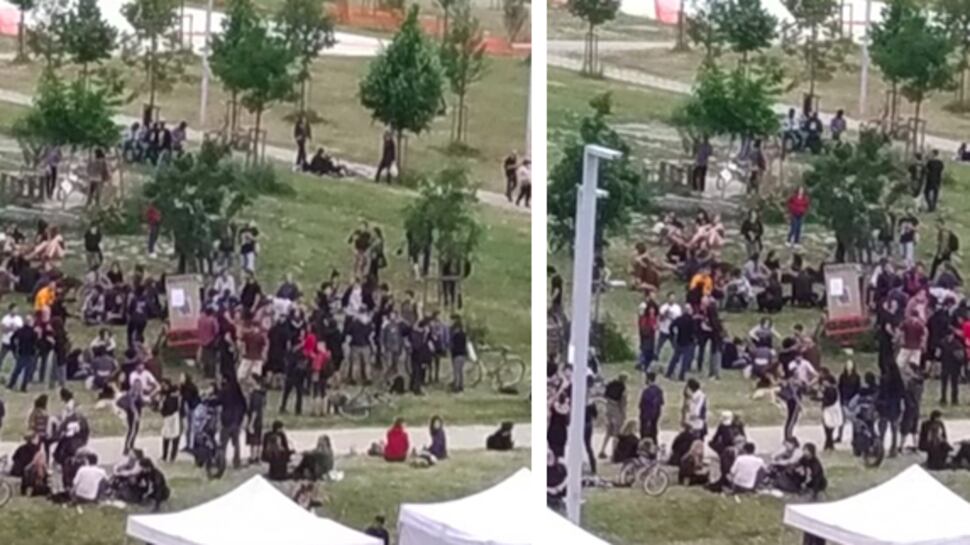 Maxi assembramento vicino al centro sociale: "Qui i migranti continuano a spacciare"