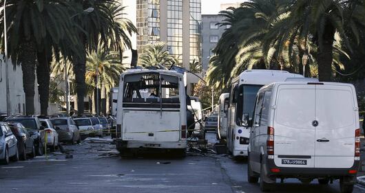 L'autobus fatto a saltare a Tunisi 6