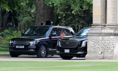 Il Presidente Trump alla cerimonia di benvenuto a Buckingham Palace  9