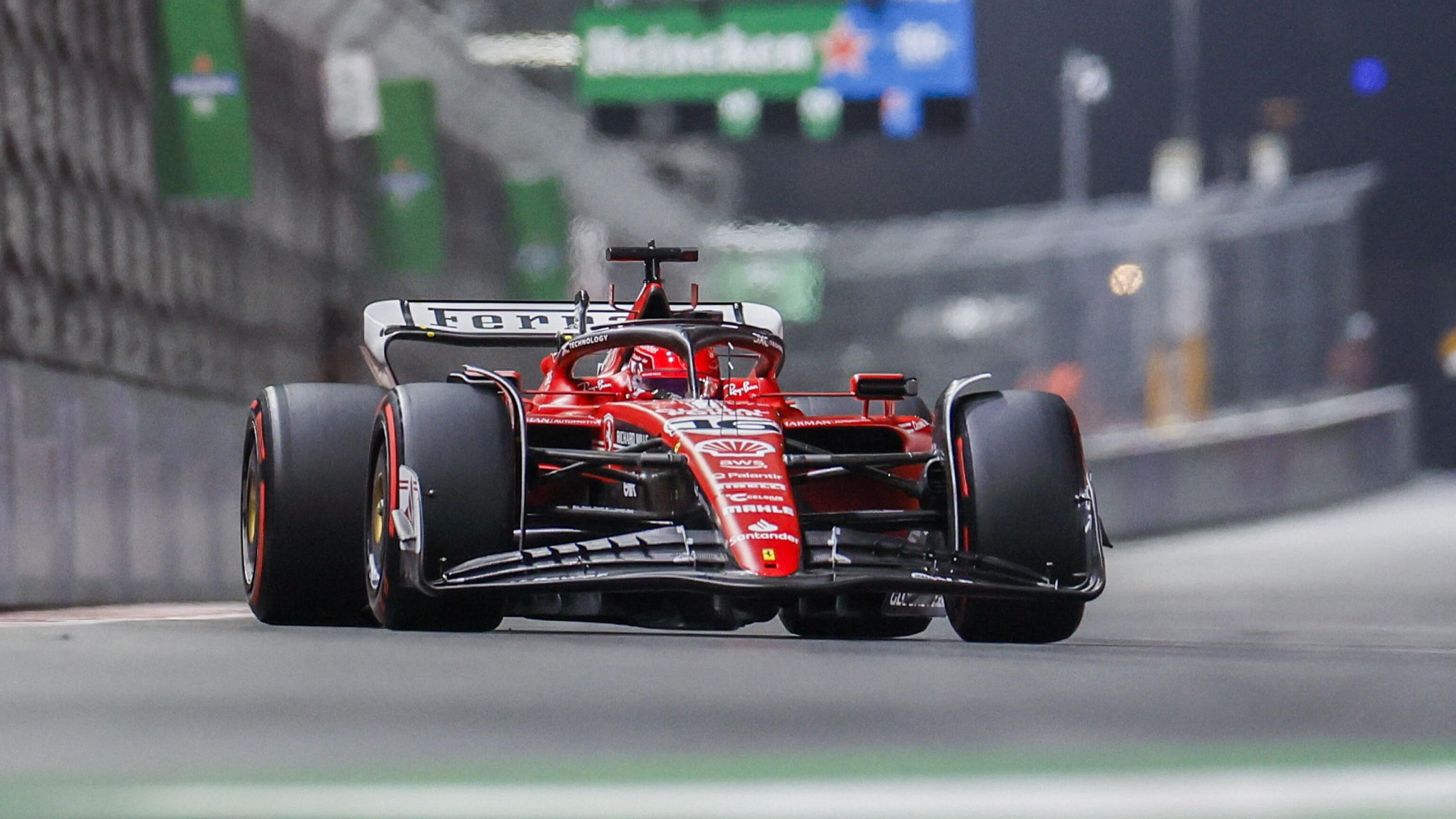 F1, a Las Vegas è dominio Ferrari. Pole position per Leclerc