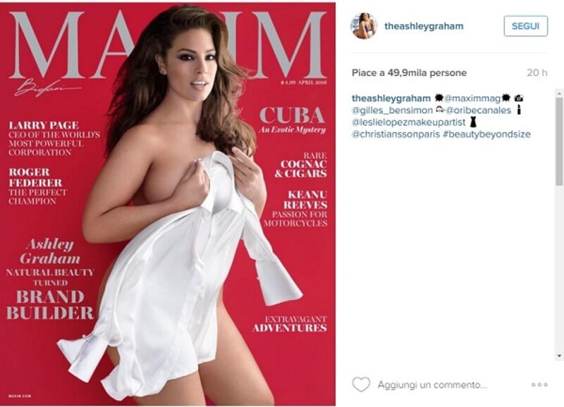 Ashley Graham nuda su Maxim: foto 2
