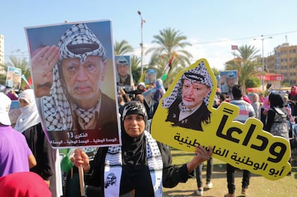 I palestinesi festeggiano l'anniversario della morte di Arafat 9