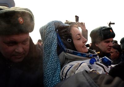 L'atterraggio sulla Terra degli astronauti della Soyuz 7