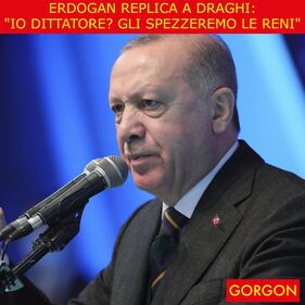 Ecco la satira del giorno. Erdogan replica a Draghi 1