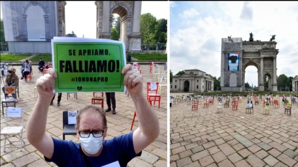 Milano, baristi e ristoratori in protesta: vigili corrono a multarli
