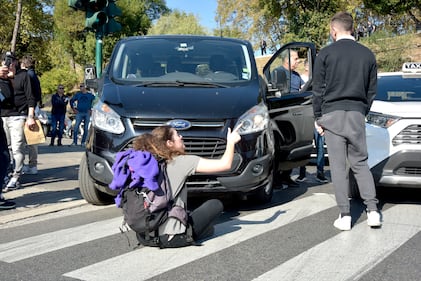 Blitz degli ambientalisti davanti al Colosseo 3