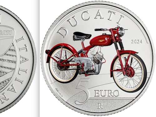Ducati, l'eccellenza italiana celebrata nella collezione numismatica 2024 del Mef