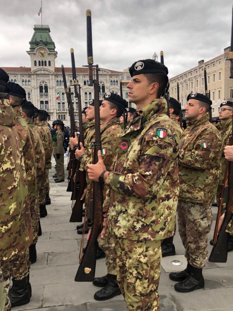 La preparazione della parata del 4 novembre 14