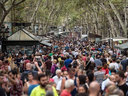 La Rambla piena come se non fosse successo niente