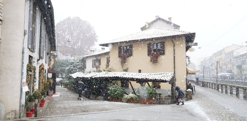 Vicolo dei Lavandai scorcio invernale