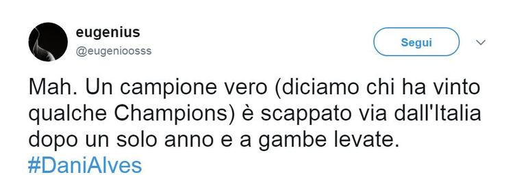 Dani Alves, i migliori post degli juventini incazzati 1