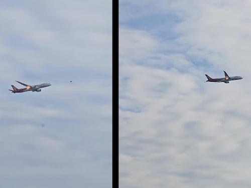 Paura a Fiumicino, fiamme dal motore di un aereo della Hainan Airlines in fase di decollo
