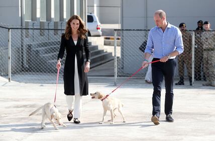 William e Kate al Centro di Addestramento per cani anti-mine 1