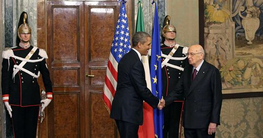 Napolitano riceve Obama al Quirinale 8