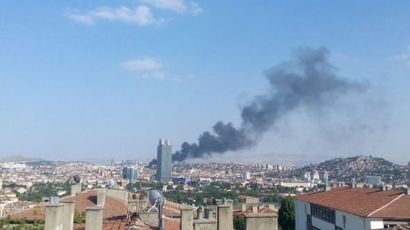 Turchia, incendio ad Ankara