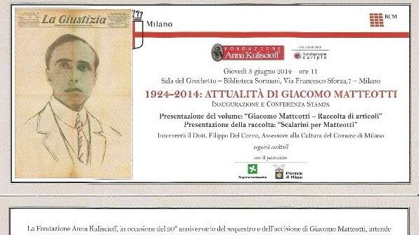 Matteotti, l'«aristocratico» che per Gramsci era il nulla