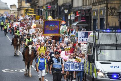 Scozia, manifestazione contro Trump 4