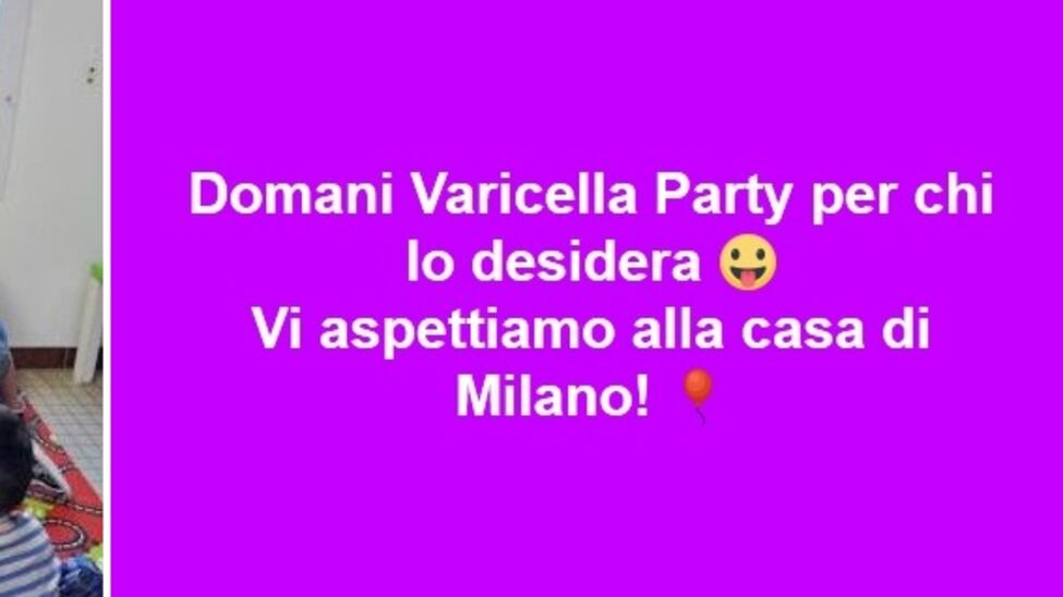 "Varicella party" delle mamme No Vax. È polemica