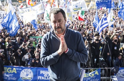 La Lega di Salvini in piazza del Popolo 6